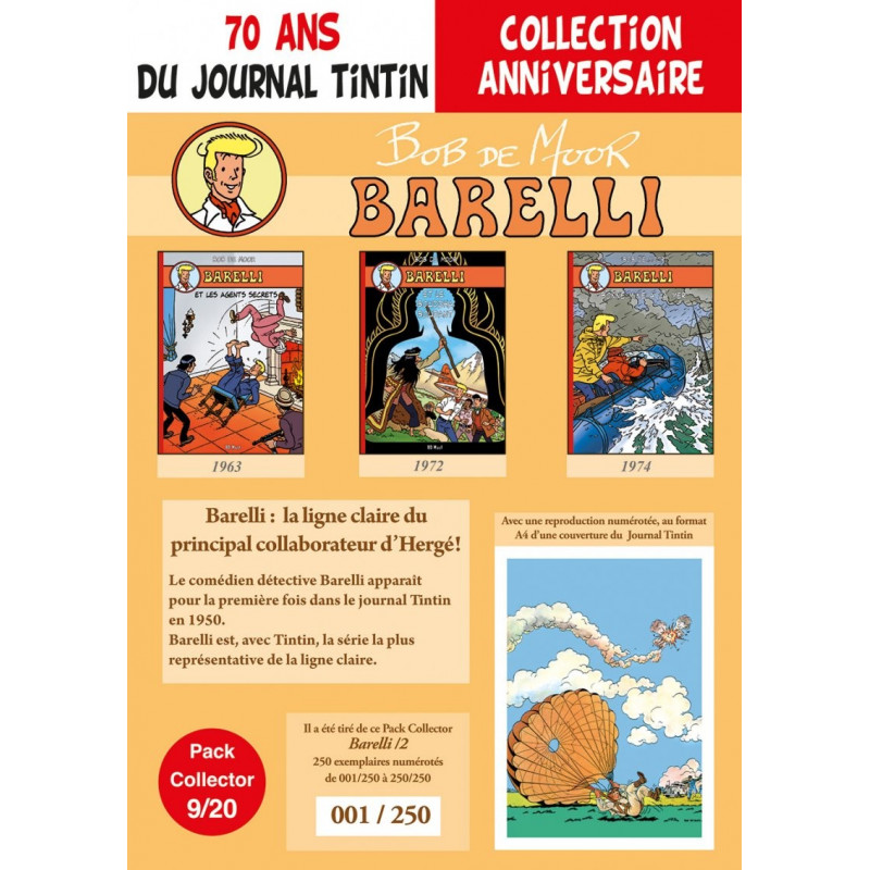 Barelli T4-5-6 - pack 70 ans Journal Tintin 9/20 Barelli T4-5-6 - pack 70 ans Journal Tintin 9/20