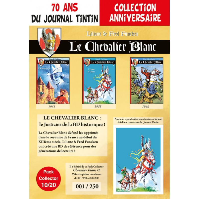 Chevalier Blanc T4-5-6 - pack 70 ans Journal Tintin 10/20 Chevalier Blanc T4-5-6 - pack 70 ans Journal Tintin 10/20