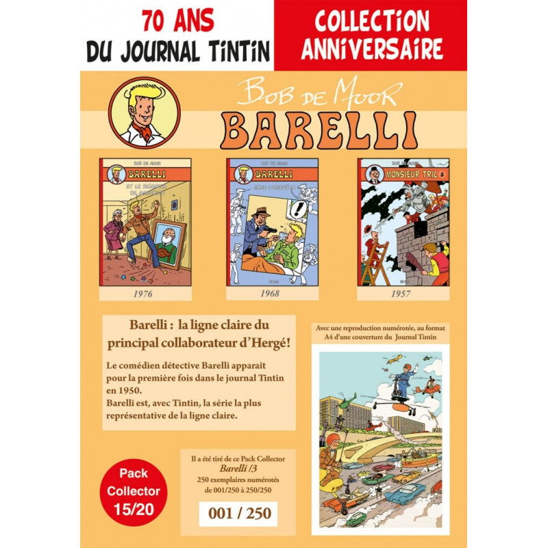 Barelli T7-8-9 - pack 70 ans Journal Tintin 15/20 Barelli T7-8-9 - pack 70 ans Journal Tintin 15/20