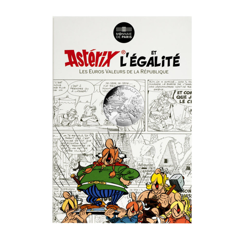 Astérix - Egalité : Groupe 10€ en argent, cartelette