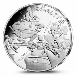 Astérix - Egalité : Groupe 10€ en argent, face