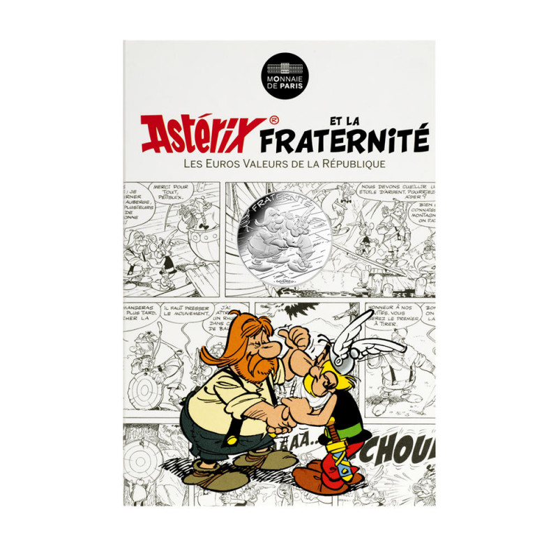 Astérix - Fraternité : Suisse, 10€ en argent, cartelette
