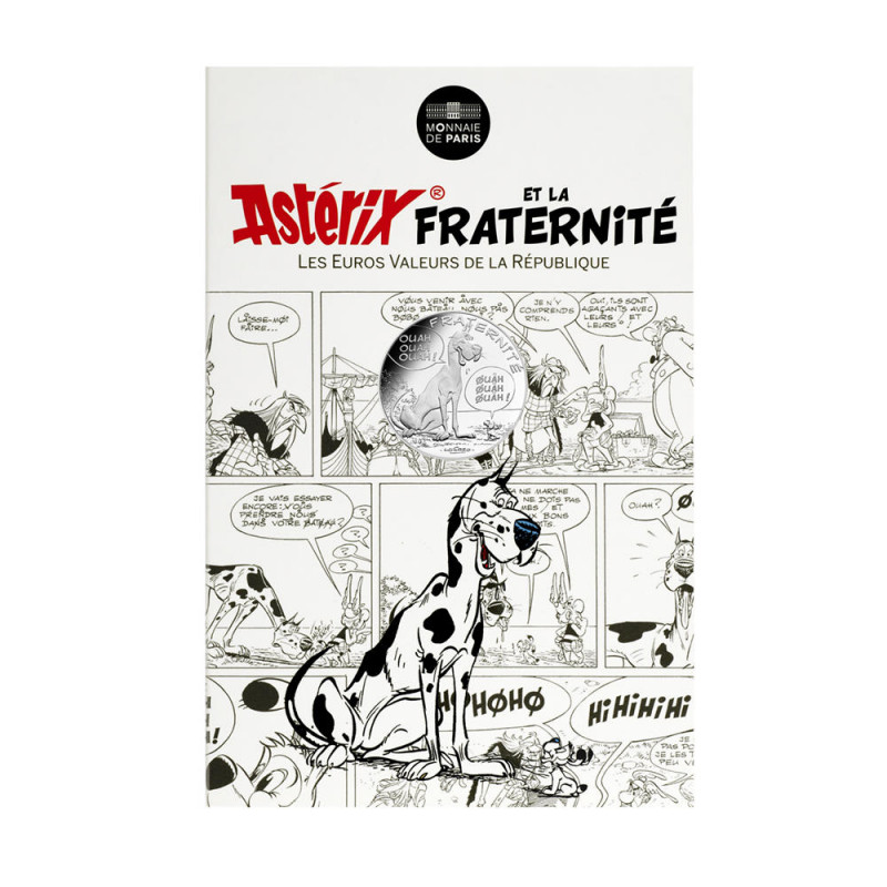 Astérix - Fraternité : Danois, 10€ en argent, cartelette Astérix - Fraternité : Danois, 10€ en argent, cartelette