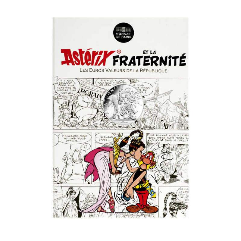 Astérix - Fraternité : Romains, 10€ en argent, cartelette Astérix - Fraternité : Romains, 10€ en argent, cartelette