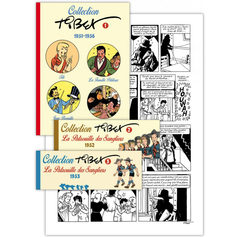 Collection Tibet - 3 albums + fac-simile de planche, par Tibet